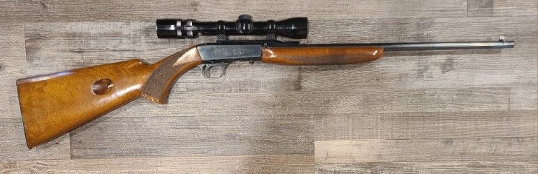 *CONS* BROWNING SA22 10+1 18" 22LR RIFLE, WOOD/BLK, COME W/ SCOPE, NO BOX