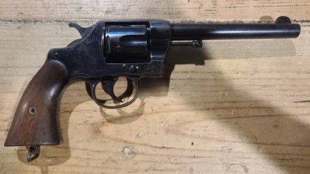 *CONS* COLT MODEL 1901 NEW ARMY 6RD 6" .38SPL REVOLVER, WOOD/BLK, COMES AS IS, NO BOX