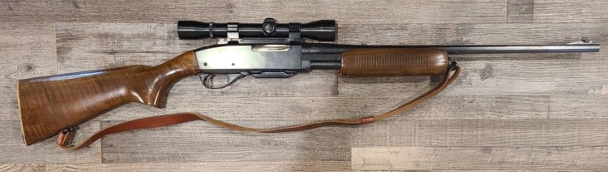 *CONS* REMINGTON 760 22.5" 4+1 30-06 RIFLE, BLK/WOOD, COMES W/ SCOPE, SLING, NO BOX