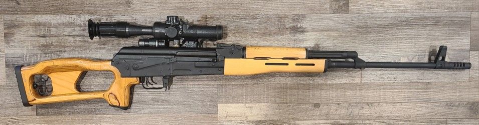 *USED* ROMARM/CUGIR PSL 54 24" 10+1 7.62X54R RIFLE, WOOD/BLK, COMES W/ OPTIC, 2 MAGS, NO BOX