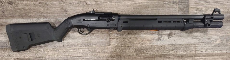 *CONS* BERETTA 1301 18.5" 7+1 12GA SEMI-AUTO SHOTGUN, BLK, COMES W/ 509T MOUNT, SIDE SADLE, NO BOX