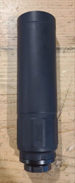 *USED* GRIFFIN ARMAMENT OPTIMUS 6 6MM SUPPRESSOR, BLK, W/ REARDEN PLAN B MOUNT, ORIGINAL BOX/ACCYS