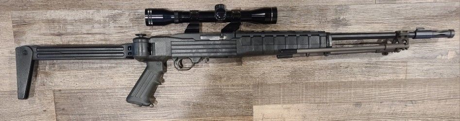 *CONS* RUGER 10/22 18.5" 10+1 SEMI-AUTO .22LR RIFLE, BLK, COMES W/ TASCO SCOPE, NO MAG, NO BOX
