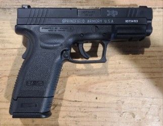 *CONS* SPRINGFIELD ARMORY XD-45 4" 13+1 SEMI-AUTO .45ACP PISTOL, BLK, COMES W/ 2 MAGS, NIGHT SIGHTS, ORIGINAL CASE/ACCYS