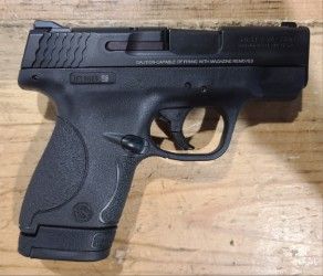 *USED* SMITH &amp; WESSON M&amp;P 9 SHIELD 3" 8+1 SEMI-AUTO 9MM PISTOL, BLK, COMES W/ 2 MAGS, ORIGINAL BOX