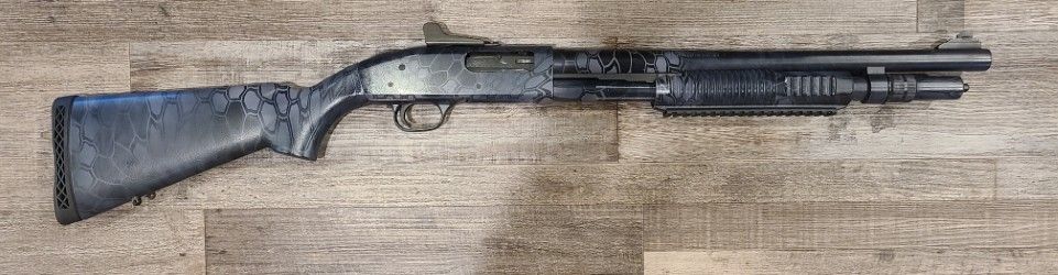 *USED* MOSSBERG 590 A1 18.5" 7+1 PUMP-ACTION 12GA SHOTGUN, BLK/CAMO, NO BOX