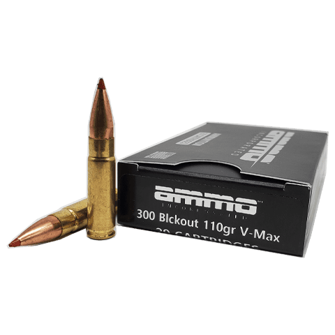 Ammo, Inc. .300 AAC Blackout 110 Grain Brass Cased Rifle Ammunition 818778022656