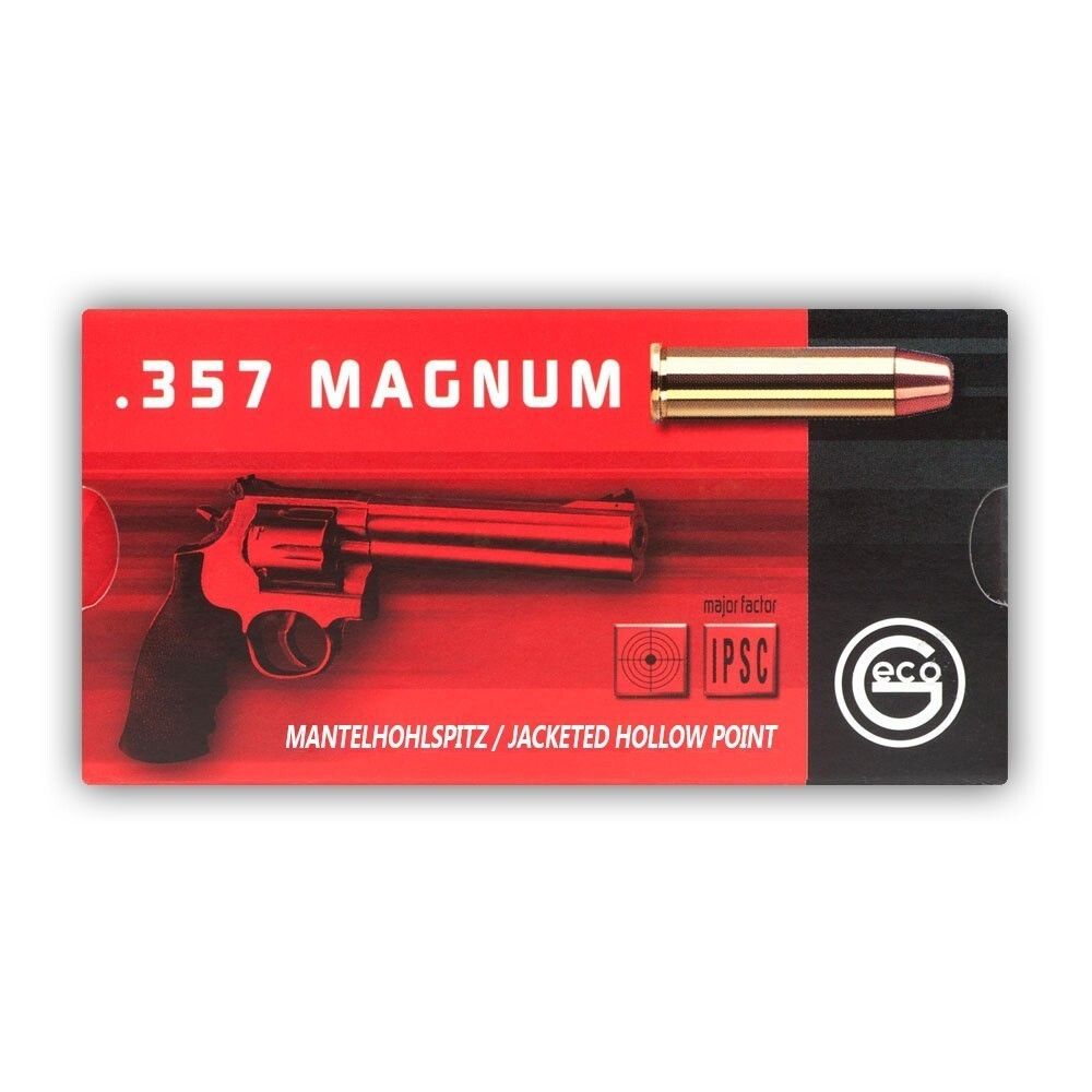 GECO .357 Magnum Ammunition 50 Rounds JHP 158 Grains 4000294177217