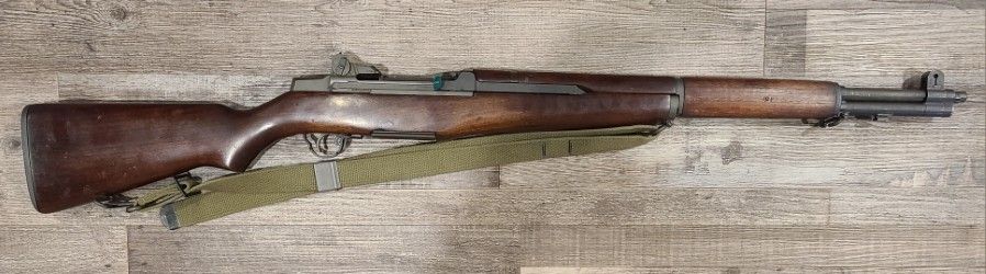 *USED* SPRINGFIELD ARMORY U.S. RIFLE M1 24" 8RD SEMI-AUTO .30 CAL RIFLE, WOOD/BLK, MATCHING SN, COMES W/ CMP CASE
