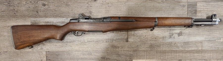 *USED* WINCHESTER U.S. RIFLE M1 24" 8RD SEMI-AUTO .30CAL RIFLE, WOOD/BLK, COMES W/ CMP CASE