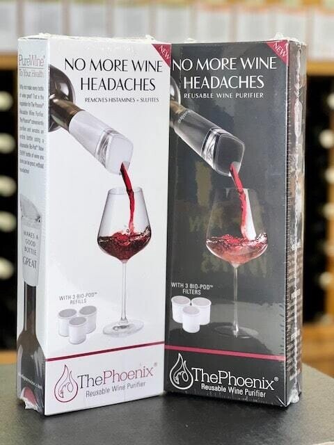 PureWine The Phoenix Starter Kit with 3 Bio-Pod Refills -- Wine Filtration Technology