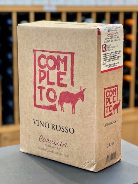 Carussin Completo Vino Rosso 3L Bag in Box ORGANIC/BIODYNAMIC