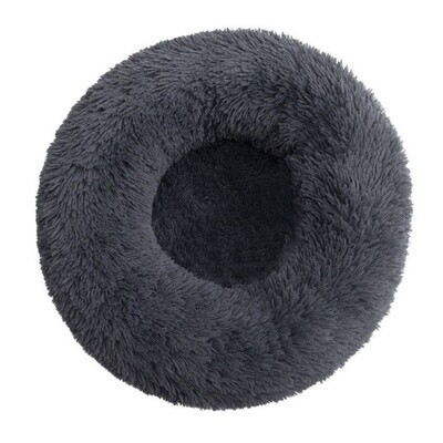 Topmast Fluffy Donut Dierenmand - 80 cm - Antraciet - L