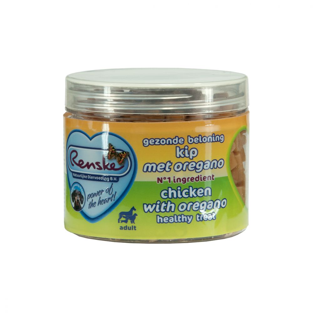 Renske Gezonde Beloning Hartjes Mini Kip met Oregano 100 g