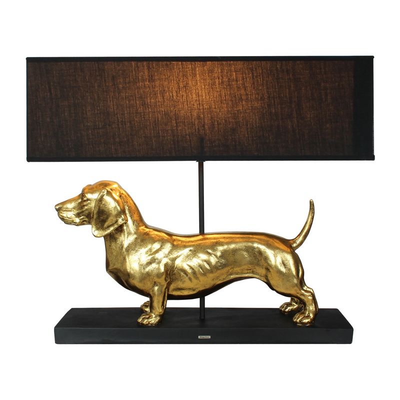 HAPPY-HOUSE LAMP TECKEL GOUD