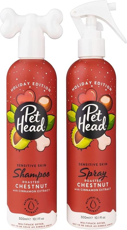 Pet Head Holiday Edition Shampoo &amp; Spray roasted Chestnut 2 x 300 ml