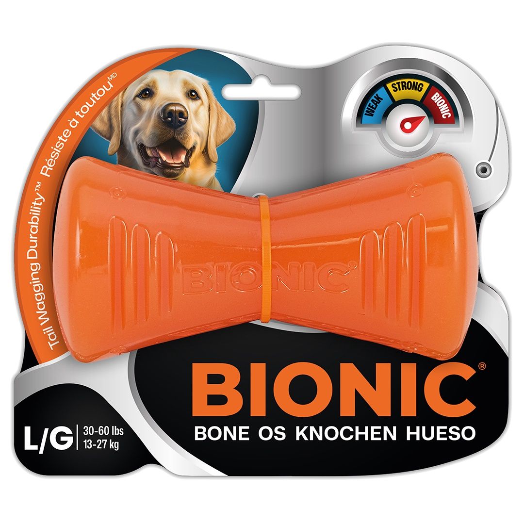 Bionic bone oranje L 15x8x6,5cm