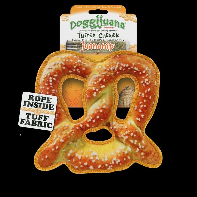 Doggijuana Refillable Pretzel Toy