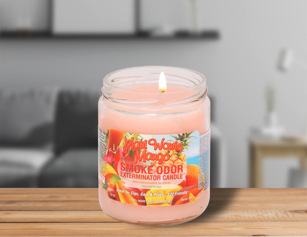 Smoke Odor 13 oz candle, scent: Maui Wowie Mango