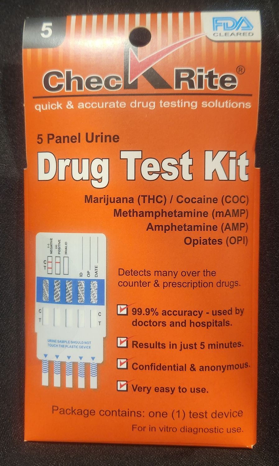 5 Panel Urine Drug Test Kit