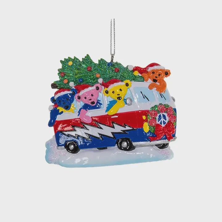 3&quot;Resin Grateful Dead Van Ornament
