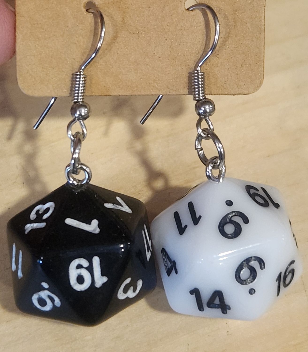 Gaming Earrings by Momo, design: D&amp;D Dice