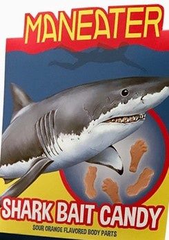 Man Eater Shark Bait Candy Tin