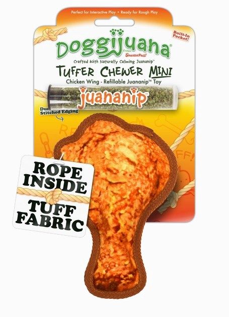 Tuffer Chewer Mini Chicken Wing Refillable Dog Toy