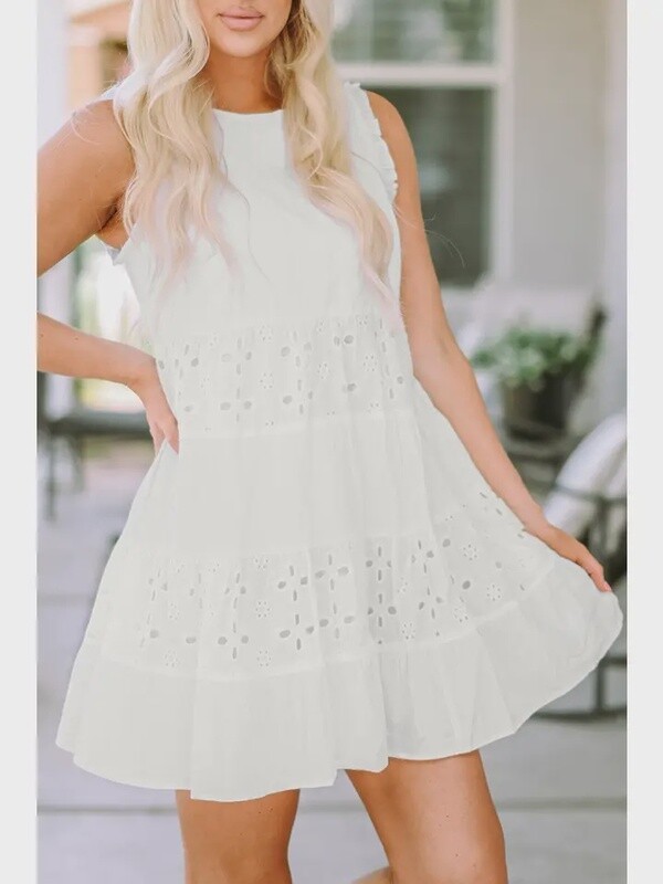 white long babydoll dress