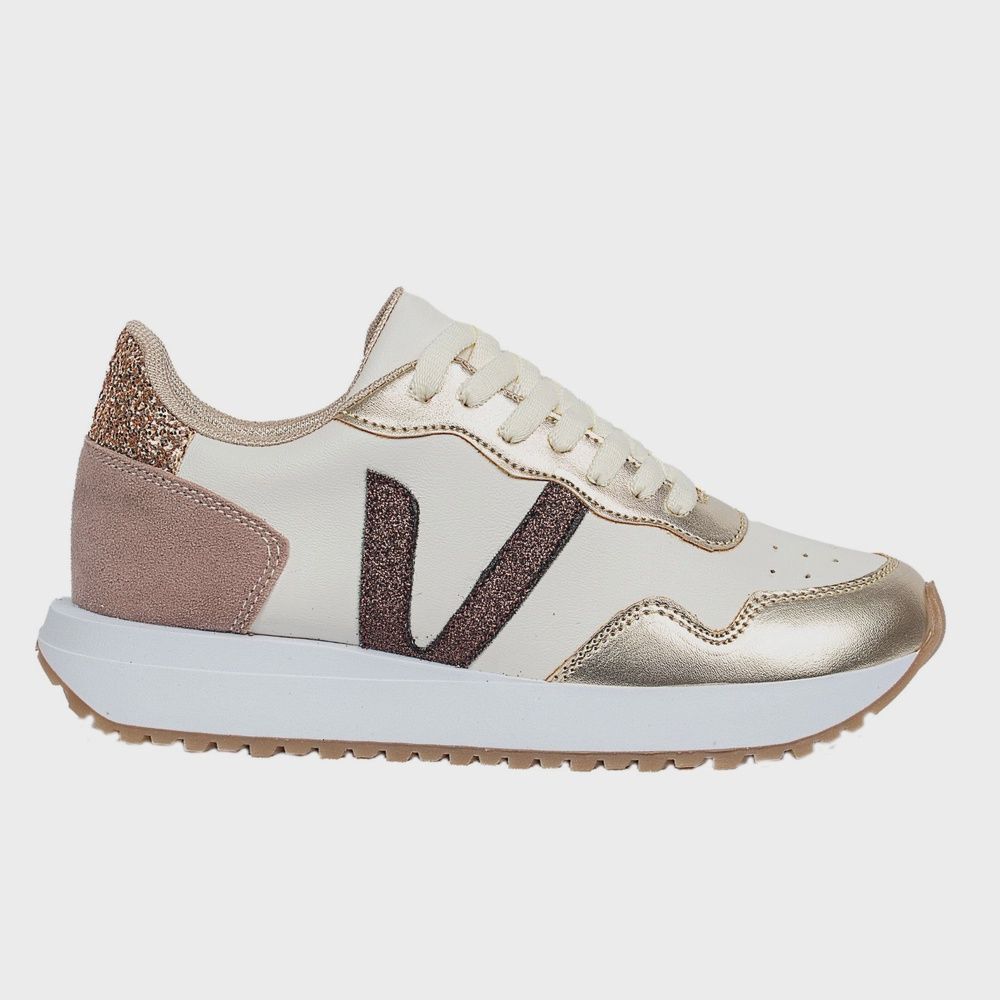 Ace Sneakers-NUDE/BRONZE