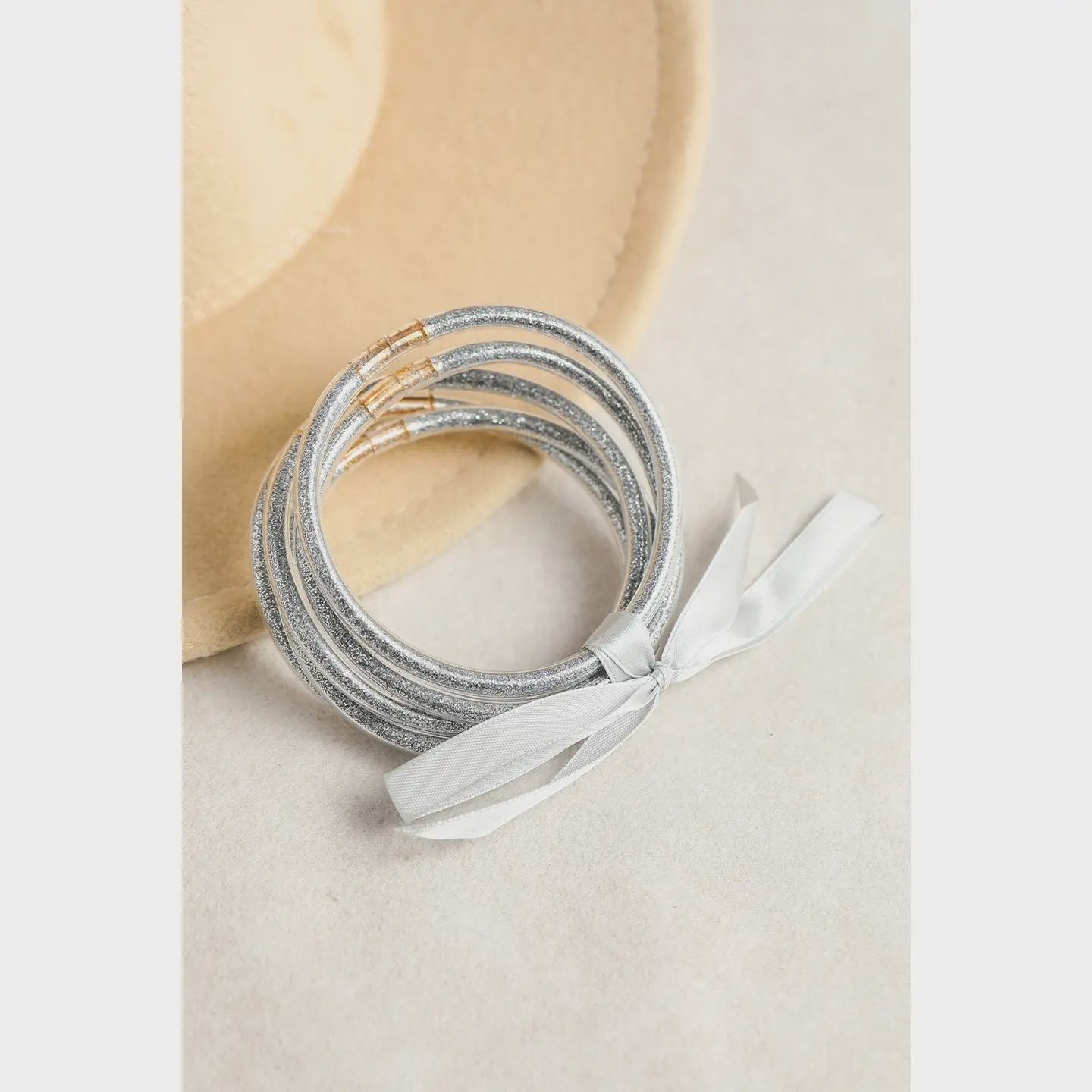 Jelly Bracelet Set-GREY