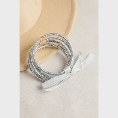 Jelly Bracelet Set-GREY