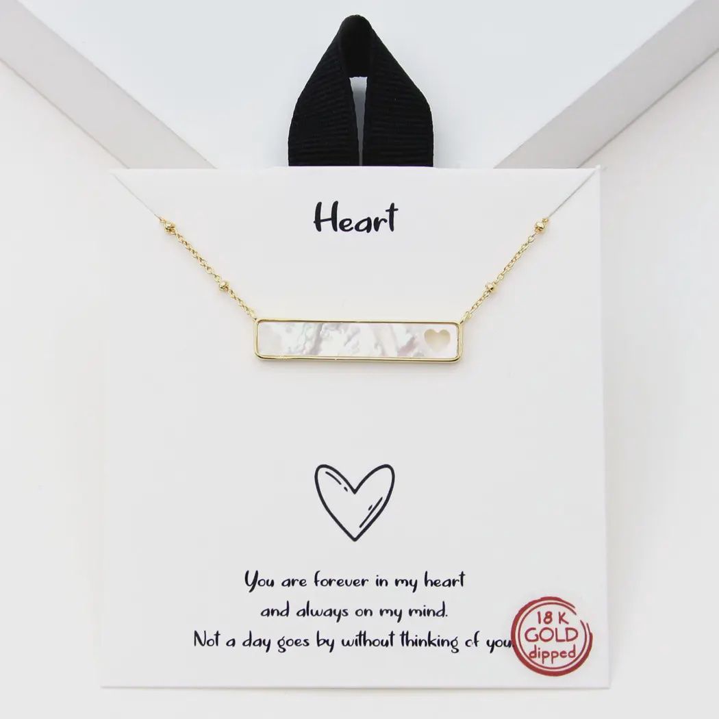 Mother of Pearl Bar Necklace
