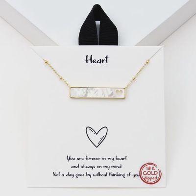 Mother of Pearl Bar Necklace