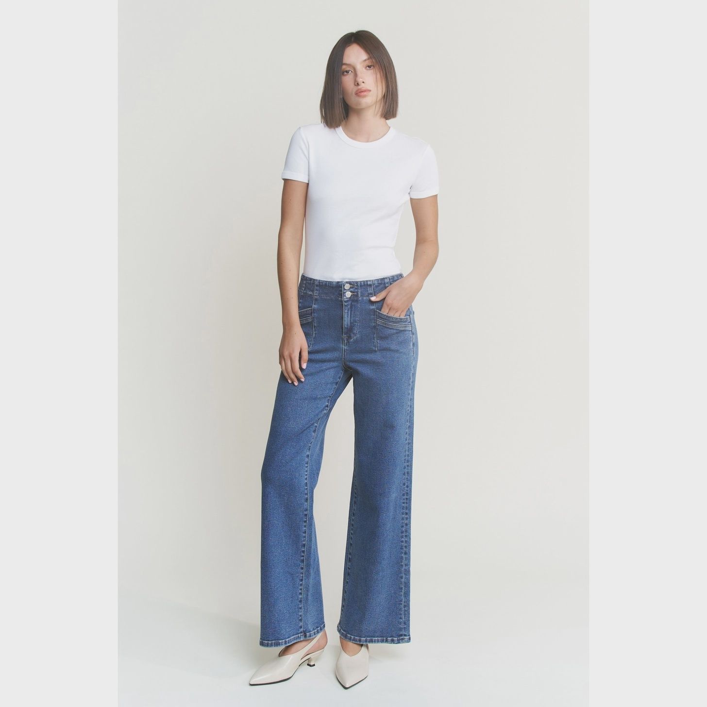 Mica Super High Rise Wide Leg - MEDIUM