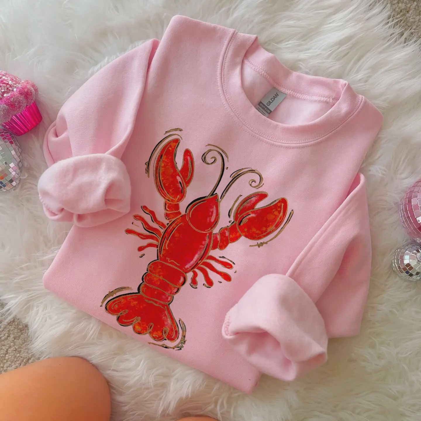 Crawfish Sweatshirt - PINK