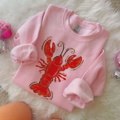 Crawfish Sweatshirt - PINK