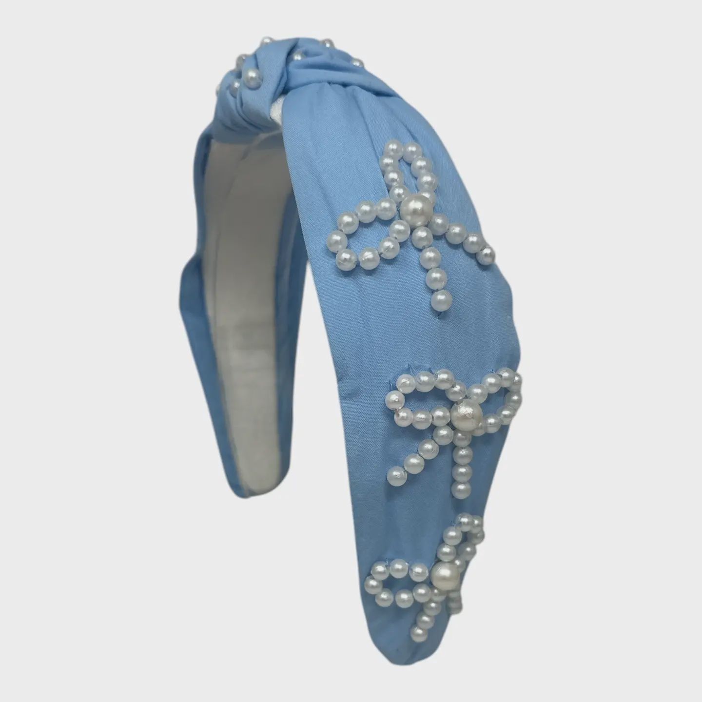 Baby Blue Pearl Headband