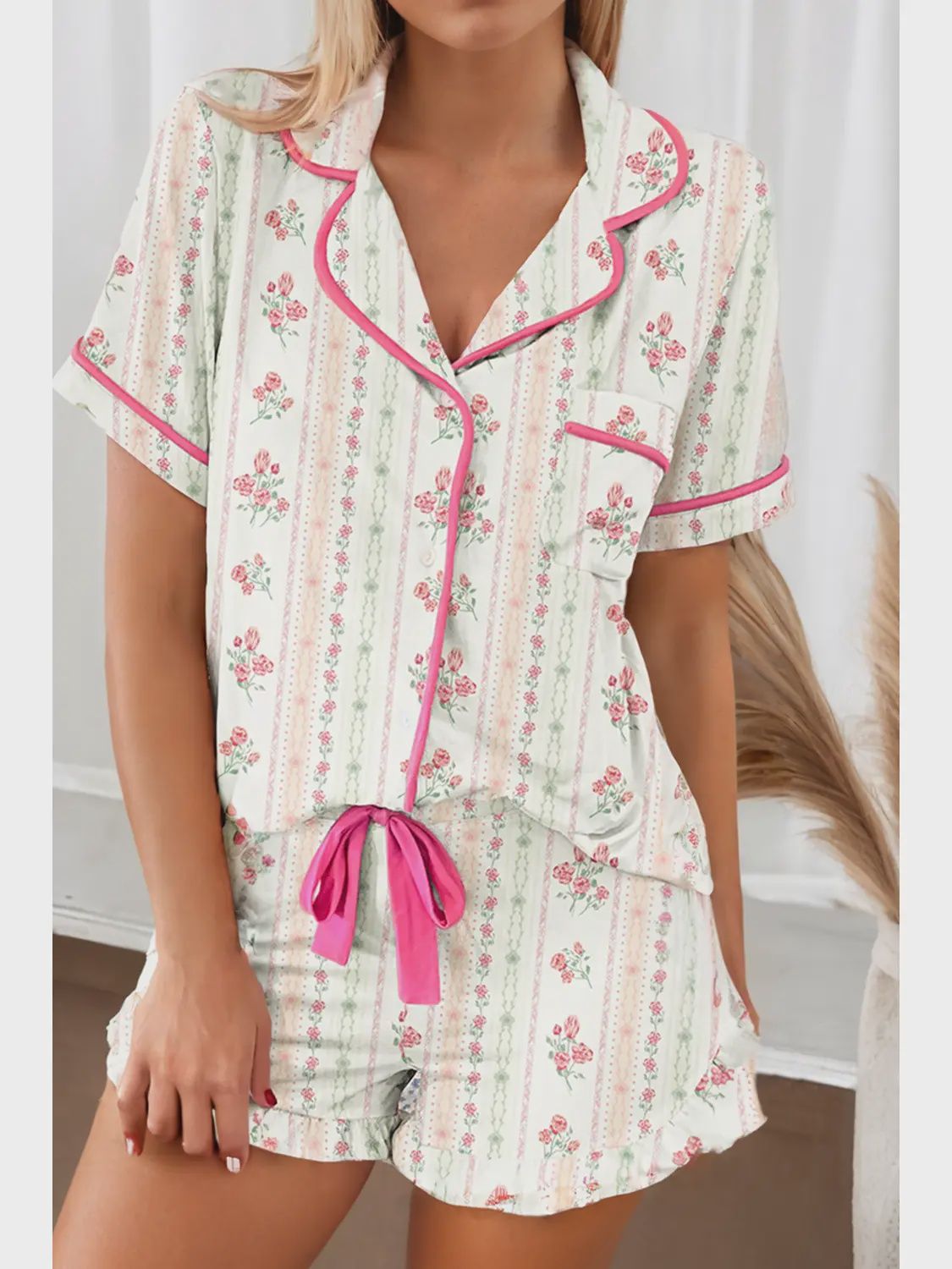 Floral Pajama Set