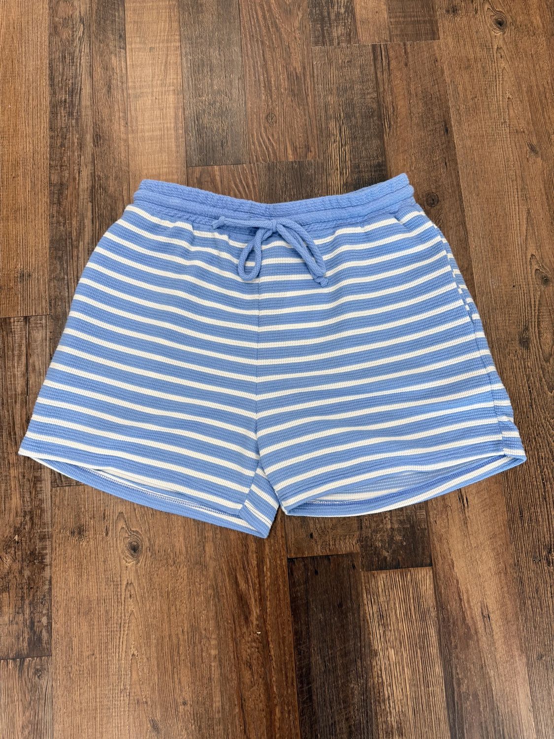 Sailor Knit Stripe Shorts - BLUE