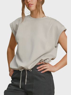 Luxeknit Muscle Sweat Tank Top - COOL GREY