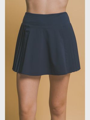 Active Pleated Skort - NAVY