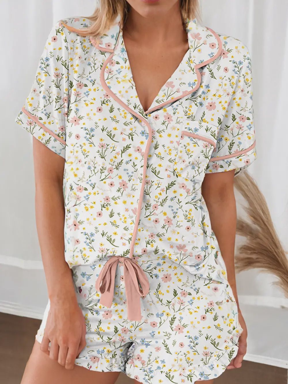 Dainty Floral Pajama Set