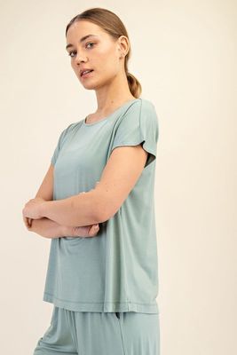 Plus Basic Modal Top - MOSS GREEN