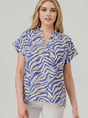 Tori Tiger Print Top
