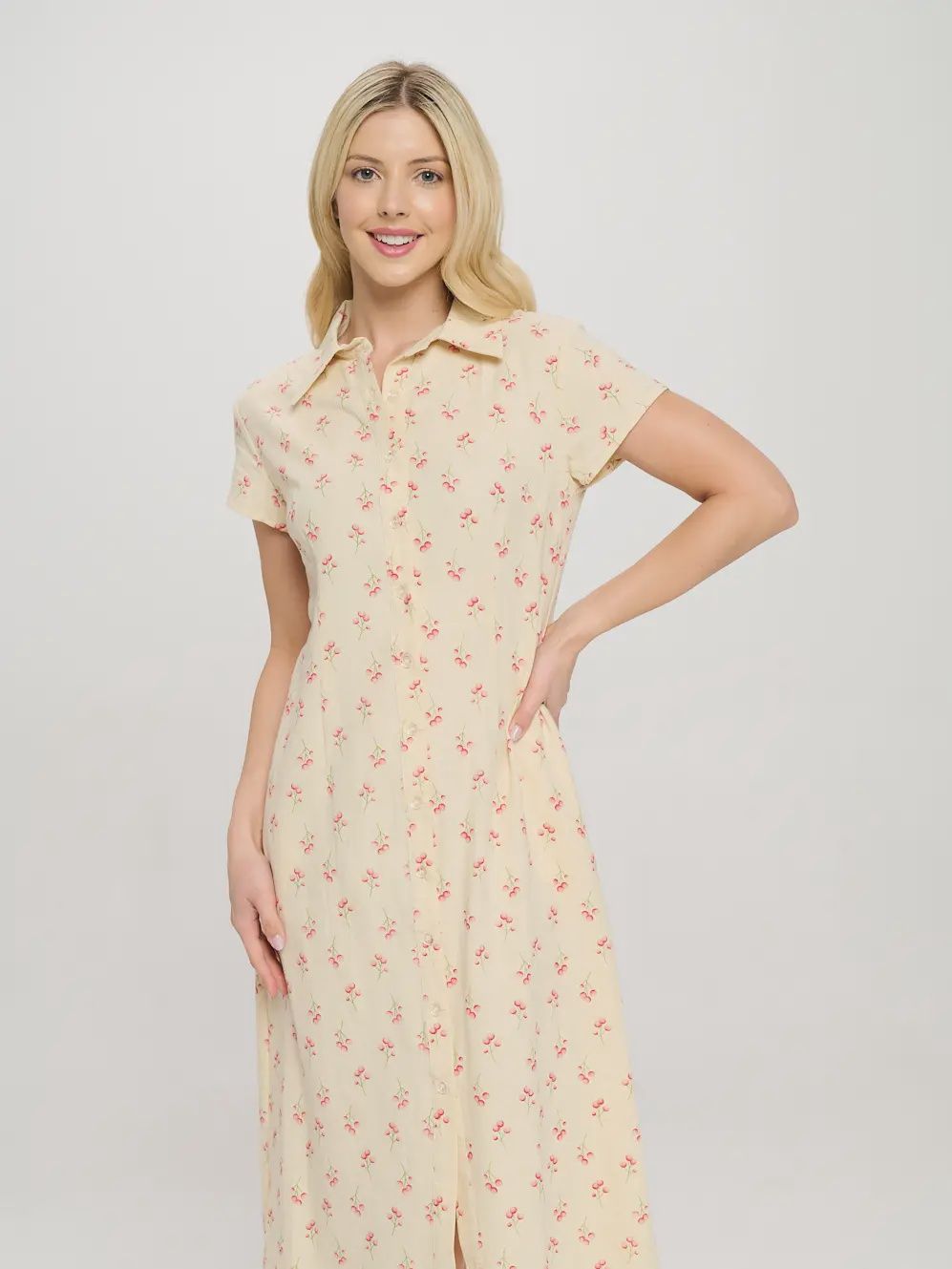Sweet Cherry Print Dress