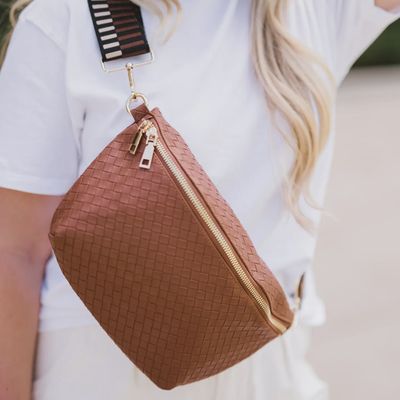 Rory Crisscross Belt Bag - CAMEL