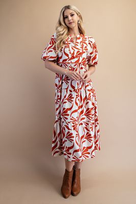The Katherine Dress -BURNT ORANGE