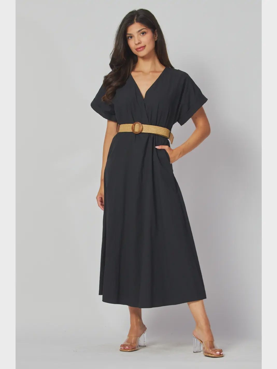 The Get -A-Way Maxi Dress - BLACK