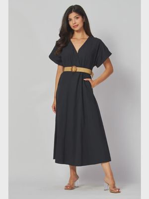 The Get -A-Way Maxi Dress - BLACK